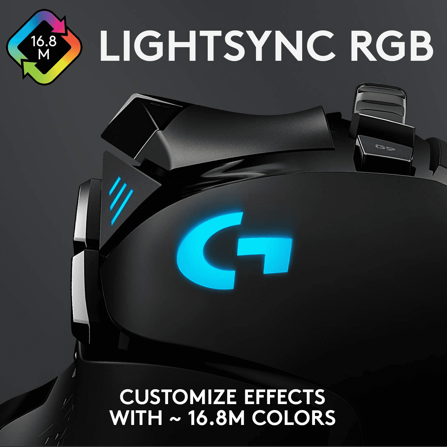 Mouse Gamer Logitech G502 Hero K/DA Edtion, RGB, 25600DPI, 11 Botoes,  Branco e Preto, 910-006096