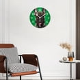 thumbnail image 3 of 12 Inch Wall Clock Battery Operated Silent Clock Decorative for Office, Kitchen, Outdoor, Living Room，French Bulldog Pop Art Lovely, 3 of 4