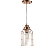 Safavieh Cannelle Adjustable Classic Solid Caged Pendant, Copper