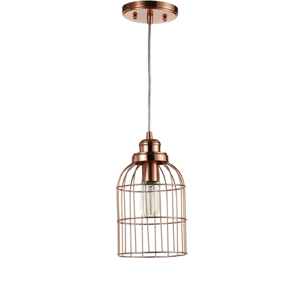 Safavieh Cannelle Adjustable Classic Solid Caged Pendant, Copper