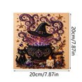 thumbnail image 2 of Halloween Diamond Art Kit Special Shaped 5D Witch Cauldron Ghost Pumpkin Diamond Art Plastic Special Shaped for Home Decor Wall Art Beginner Crafts & Seasonal Party Gifts by MPOISVA, 2 of 2