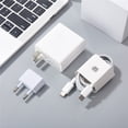 thumbnail image 2 of Cargador ultrarrápido Huawei Pura 70 Pro original de 100 W, puerto dual, adaptador de corriente USB C, cable PD de 6 A para MateBook/Pad Mate60 RS, 2 of 5