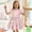 w93# Pink66, variant on Wuxian Kids Dresses Cute Cartoon Easter Bunny Print Short Sleeve Ruffles Crewneck High Waist Flutter Sleeve Party Dress For Baby Floral Casual Sundress Prom Dresses For Teens,Purple,3-4 Years