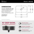 thumbnail image 5 of KRAUS Outlast MicroShield™ Scratch-Resist Stainless Steel Undermount Single Bowl Sink, 31.5" 16 Gauge, Premier Series, 5 of 12