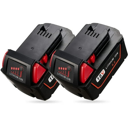 

2-Pack 18V 6500mAh Lithium Ion Replacement Batteries for Milwaukee M18 Battery XC 48-11-1850 48-11-1862