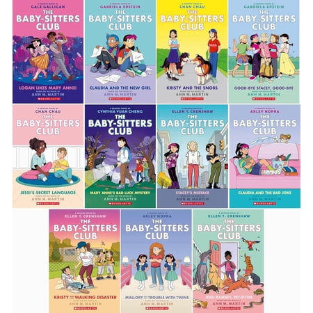 Ann M. Martin’s The Baby-Sitters Club Graphic Novel Collection 11-Book Set (Books 8–18) – (Logan Likes Mary Anne!, Claudia and the New Girl, Kristy and the Snobs, Good-Bye Stacey, Good-Bye, and more)