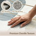 thumbnail image 6 of ODIKA 6'x9' Washable Area Rug Non-Slip, Easy Care, Grey Faded Abstract Geometric Motif Brushstroke Wohnzimmer Under for Family Room, Living Room, Master Bedroom, 6 of 7