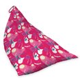 thumbnail image 2 of Fruits Lounger Chair Bag, Slices of Dragon Fruits and Leaves Tropical Pitaya and Polka Dots, High Capacity Storage with Handle Container, Lounger Size, Magenta Teal, by Ambesonne, 2 of 5