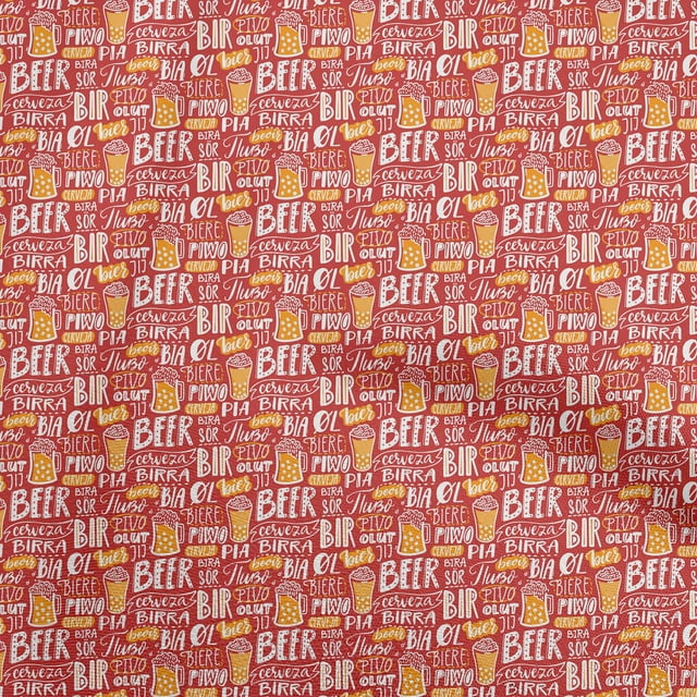 oneOone Viscose Jersey Mustard Yellow Fabric Text Craft Projects Decor Fabric Printed By The Yard 60 Inch Wide