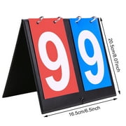 Sports Scoreboard Flip Board 2 Digits Tabletop Score Substitution Board For Sports