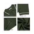 thumbnail image 5 of COOFANDY Men Knit Polo T Shirts Vintage Short Sleeve Crochet Polo Shirts Casual Summer Workout Sweaters, 5 of 9