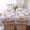thumbnail image 5 of Valentine'S Day Gnome Love Texture Table Cloth Waterproof Dining Tablecloth Kitchen Decorative Party Table Cover, 5 of 6