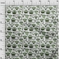 thumbnail image 3 of oneOone Cotton Flex Green Fabric Cowboy Sewing Craft Projects Fabric Prints By Yard 40 Inch Wide, 3 of 5