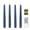 Blue, variant on Fanna 9.6" Flameless LED Taper Candles with Timer in Real Wax, Battery Operated Rustic Wax Dinner Candlesticks with Remote, 8 Batteries Included - Set of 4 - Dark Blue
