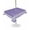 Purple, variant on Cream Greek Key Square Outdoor Tablecloth, Waterproof Table Cloth Cover with Umbrella Hole and Zipper, Geometric Greece Ancient Rustic Table Protector for Patio Party Picnic 54"x54"