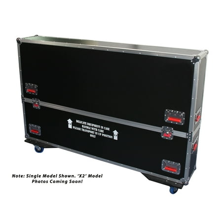 Gator Tour Series G-TOURLCDV2-6065-X2 60-Inch to 65-Inch Adjustable Double LCD, LED or Plasma Screens