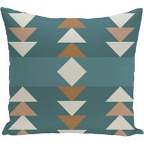 Simply Daisy 16" x 16" Sagebrush Geometric Print Pillow