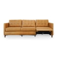 thumbnail image 6 of Ludwig Mid Century Genuine Leather Right-Facing Power Inclining Sofa in Tan, 6 of 7