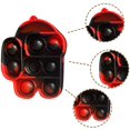 thumbnail image 3 of Simple Sensory Toy Fidget Dimple Toy Keychain, Silicone Bubbles Flipping Board Toy, Stress Relief Dimple Fidget Toy for Concentration Training, Hand Exercise Educational Toy for Kids Adults (#001), 3 of 4