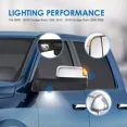 thumbnail image 6 of MOSTPLUS Pair Chrome Power Heated Tow Mirrors w/ White Running Light for 09-18 Ram 1500/2500/3500, 6 of 6