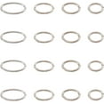 thumbnail image 1 of 16 piezas de 4 tamaños de aleación de zinc con resorte ovalado, mosquetón, cierre de presión, llavero, accesorios de bricolaje para bolso, bolso, correa de hombro., 1 of 7