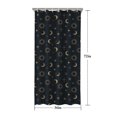 thumbnail image 5 of Dark Blue Sun Moon Cross Pattern Shower Curtain 36"x72" ,Bathroom Decorative Shower Curtains Set with 12 Hooks,Modern Waterproof Washable Shower Curtain, 5 of 6