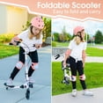 thumbnail image 3 of AODI Trottinette à Balancement pour Enfants, Trottinette à 3 Roues Pliable à Oscillation, Poussée et Dérive avec 4 Guidon Réglables et 2 Roues Arrière à DEL pour Garçons et Filles Ag, 3 of 6