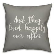 Creative Products Amd They Lived Happily Ever After 16x16 Spun Poly Pillow
