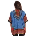thumbnail image 3 of Riviera Sun Dashiki Shirt for Women with Pockets African Tribal Print Boho Top (Royal, Small / Medium), 3 of 3