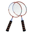 thumbnail image 1 of WHAMVOX 1Pair Practical Orange Badminton Racket Alloy Material Lightweight for Sports, 1 of 5
