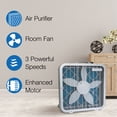 thumbnail image 4 of Lasko Air Flex 20" 3-Speed 2-in-1 Box Fan and Air Purifier in One, White, FF305, 4 of 9