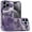 Purple, variant on For iP15 Pro Max Butterfly Freedom Shimmer Glitter Thick TPU Case Cover - Rose Gold