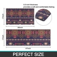thumbnail image 7 of Purple Boho Tribal Floral and Mandalas Pattern Kitchen Rugs Sets Of 2,Anti Fatigue Kitchen Mat Rugs Non Slip Washable,Decorative Kitchen Floor Mats for Kitchen,Sink,Laundry,17"x30"+17"x47", 7 of 7