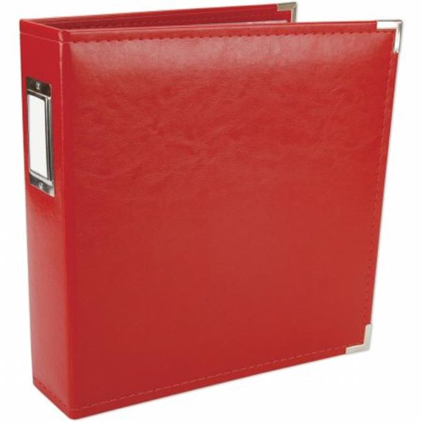 Classic Leather 3 Ring Album 8.5 x 11 in. Real Red