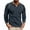 115#Blue, variant on Clothing Henley T Shirts for Men Long Sleeve Button Henley T-Shirts Fashion Casual Button Solid Color T Shirt Top Casual Basic Tops