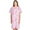 Pink, variant on Casual Nights Women's Floral Woven Snap-Front Lounger House Dress