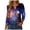 Dark Blue, variant on vigerkar 4th of July Shirts for Women Henley V Neck Button 3/4 Sleeve Tops Independence Day American Flag Patriotic T Shirts (Red, S)