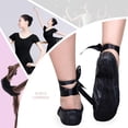 thumbnail image 4 of Zapatilla De Ballet De Piel Suela Corrida Negro y Blanco 15 a 30 negro 27.5 Damaris Alberlui BALLET SUELA CORRIDA, 4 of 4