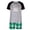 Green, variant on Eygvbb Christmas Pajamas Kids Matching Family Pajama Set Raglan Short Sleeve Shirt Light Wreath Print Plaid Shorts Two Piece Sleep Set Breathable Loungewear