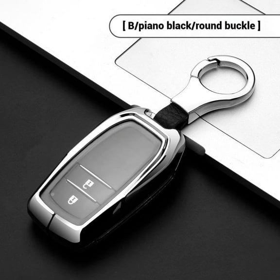 for Toyota Key Fob Cover, Zinc Alloy TPU Key Fob Case for 2025 Camry, 2021-2025 Venza, Grand Highlander Hilux, Fortuner, 2022-2025 Tundra Tacoma Remote Key