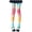 Colorful Heart, variant on 1Pair Colorful Rainbow Fishnet Pantyhose for Women Daily Casual