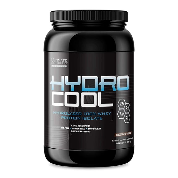 Ultimate Nutrition Hydro Cool Hydrolyzed Whey Protein Powder, Chocolate Crème