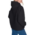 thumbnail image 2 of Women's Starter Black Charlotte Hornets Arch Stripe Fleece Hoodie, 2 of 3