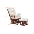 thumbnail image 5 of AFG Alice Glider and Ottoman with Pillow, Espresso Finish with Beige Cushions, 5 of 17