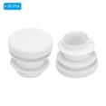 thumbnail image 3 of Uxcell Plastic Tubing End Caps, Round Hole Plug Insert for Round Iron Pipe Chair Leg White 5/8" 20, 3 of 6