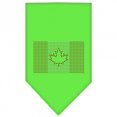 thumbnail image 3 of Drapeau Canadien Strass Bandana Vert Lime Grand, 3 of 3