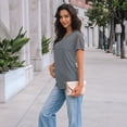 thumbnail image 3 of SUNBS Blouses for Women Short Sleeve Lace Tops Dressy Casual Tees, Sizes S-2XL, 3 of 10