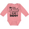 thumbnail image 3 of Inktastic My Best Friend is My Daddy with Hearts Boys or Girls Long Sleeve Baby Bodysuit, 3 of 5