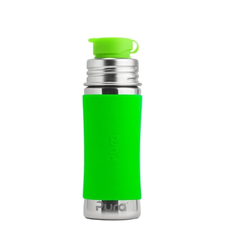 With Silicone Sport Flip Cap & Sleeve, Green