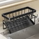 thumbnail image 2 of Organizador de fregadero de cocina, soporte de plástico para esponja y jabón, con colgador de paños, escurridor y bandeja de drenaje automático para encimera de cocina., 2 of 7